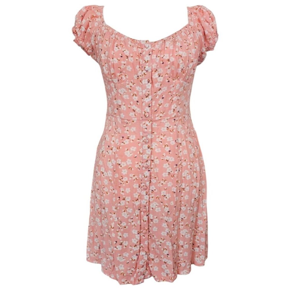 Pink & White Floral Dress